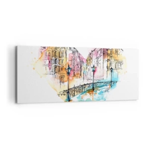 Obraz na płótnie - Serce miasta - 100x40 cm