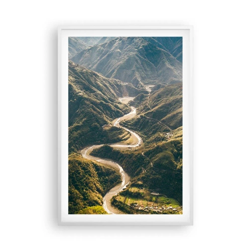 Plakat w białej ramie - Prosto z serca gór - 61x91 cm