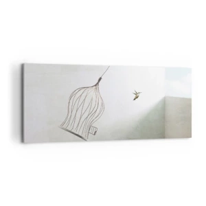 Obraz na płótnie - W swoim żywiole - 100x40 cm