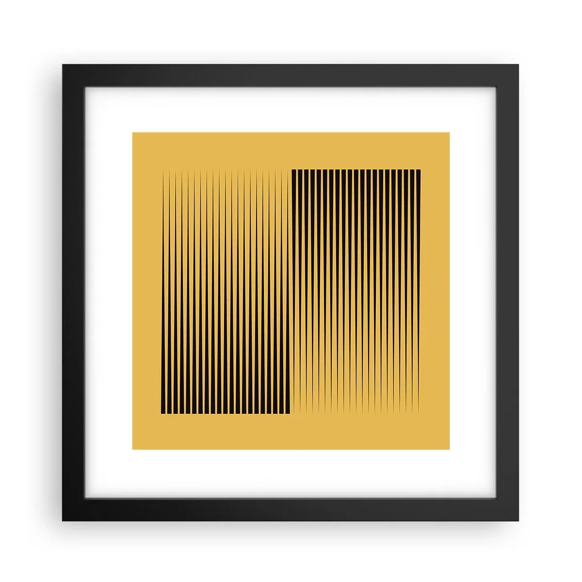 Plakat w czarnej ramie - Kwadratura przeciwieństw - 30x30 cm