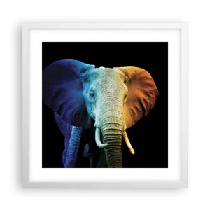 Plakat w białej ramie - Ekscentryk, nie dziwak - 40x40 cm