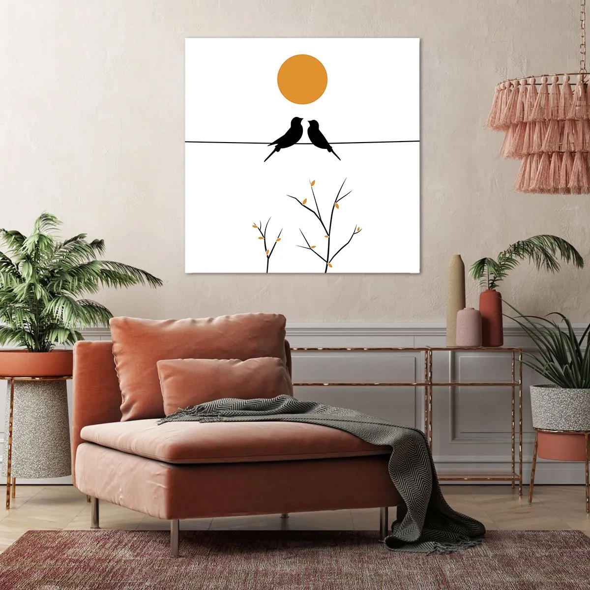 Obraz na płótnie - Słowiczy wieczór - 60x60 cm