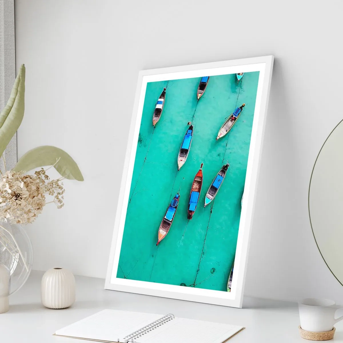 Plakat w białej ramie - W radosnym oczekiwaniu - 70x100 cm