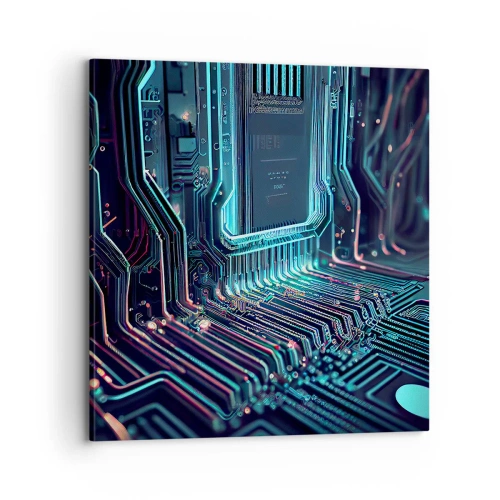 Obraz na płótnie - Tak sobie myślę… - 70x70 cm