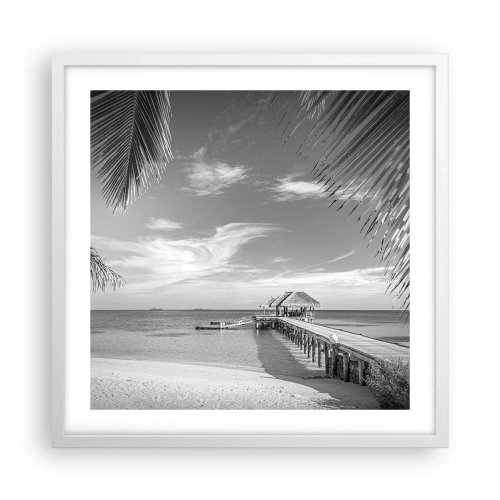 Plakat w białej ramie - Wspomnienie czy marzenie? - 50x50 cm