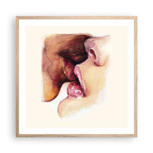Plakat w ramie jasny dąb - Jak noc i dzień, ziemia i niebo - 60x60 cm
