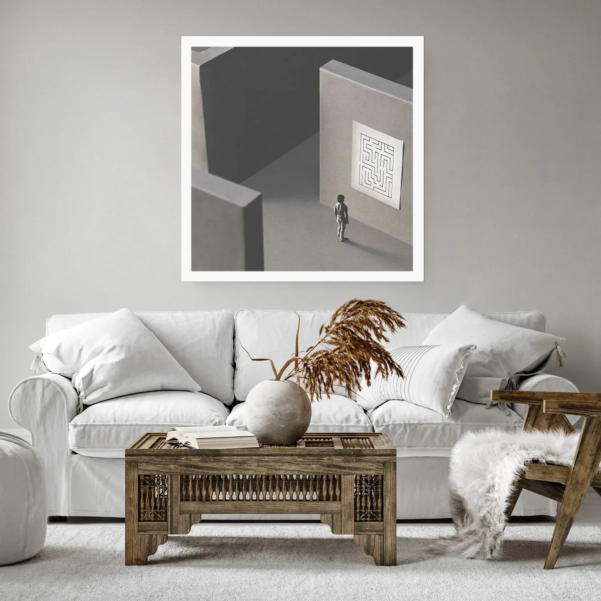 Plakat - Ale gdzie jestem? - 60x60 cm