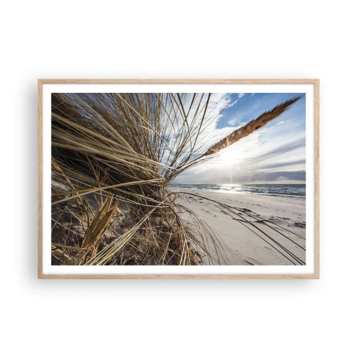 Plakat w ramie jasny dąb - Spotkanie żywiołów - 100x70 cm