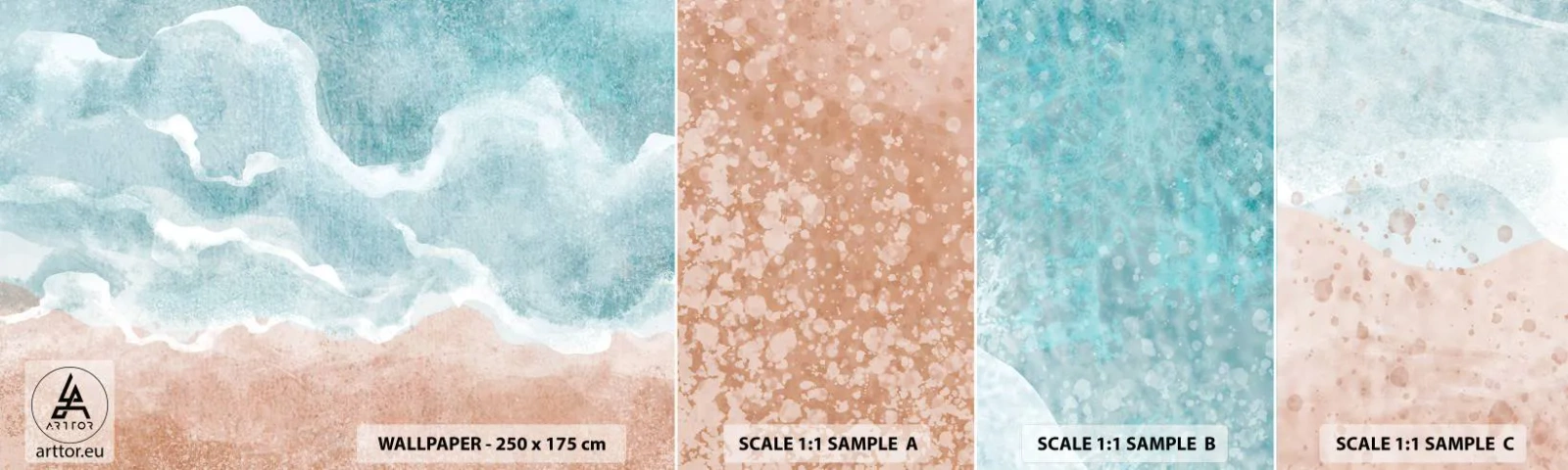 Fototapeta Próbka Standard Eco - Abstrakcja obłoczna - Plaża, Pejzaż, Morze - 100x30 cm