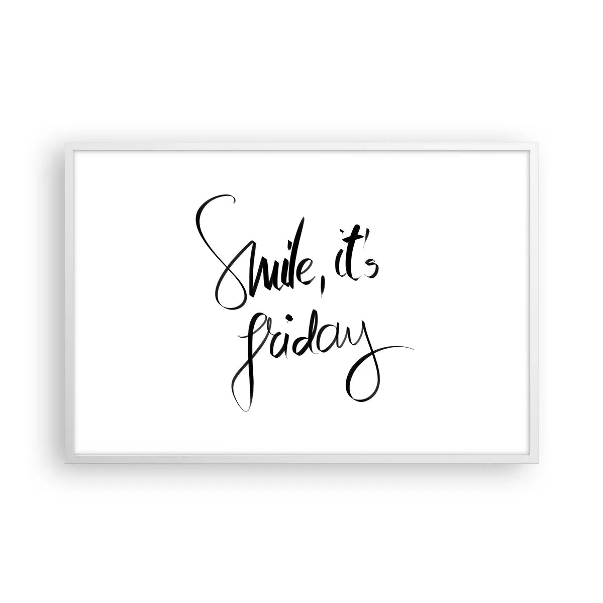 Plakat w białej ramie - Prawdziwa radość - 91x61 cm