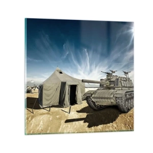 Obraz na szkle - Militarny sen - 70x70 cm