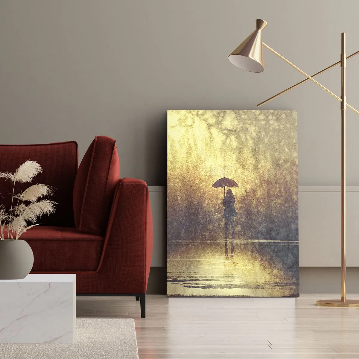 Obraz na płótnie - Czuję, że ktoś na mnie patrzy - 45x80 cm