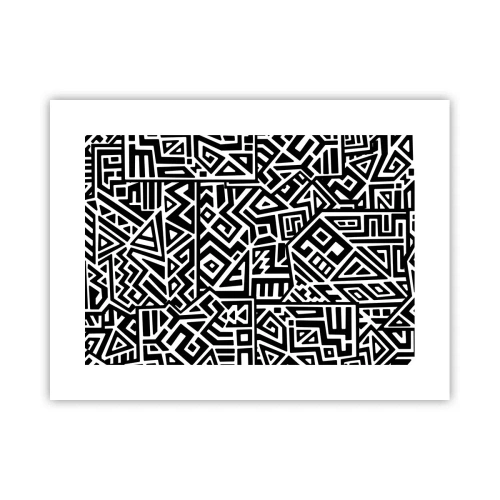 Plakat - Kompozycja prekolumbijska - 40x30 cm