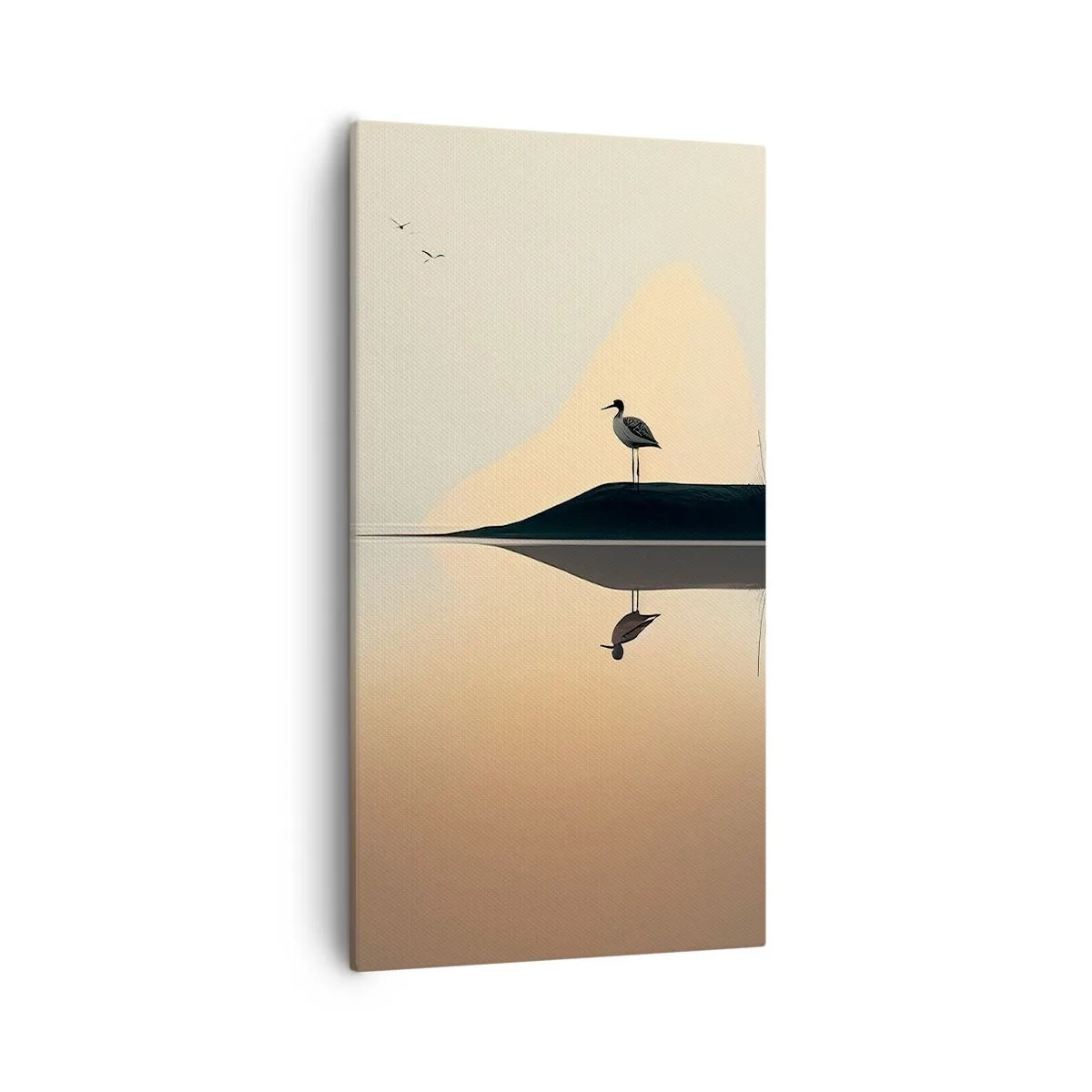 Obraz na płótnie - Pan na jeziorze - 55x100 cm