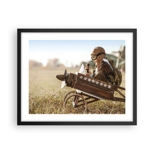 Plakat w czarnej ramie - Start ku marzeniu - 50x40 cm