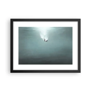 Plakat w czarnej ramie - W objęciach oceanu - 40x30 cm