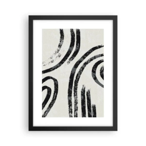 Plakat w czarnej ramie - W pół zatrzymany - 30x40 cm