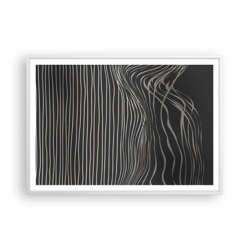 Plakat w białej ramie - Rytm i akcent - 100x70 cm