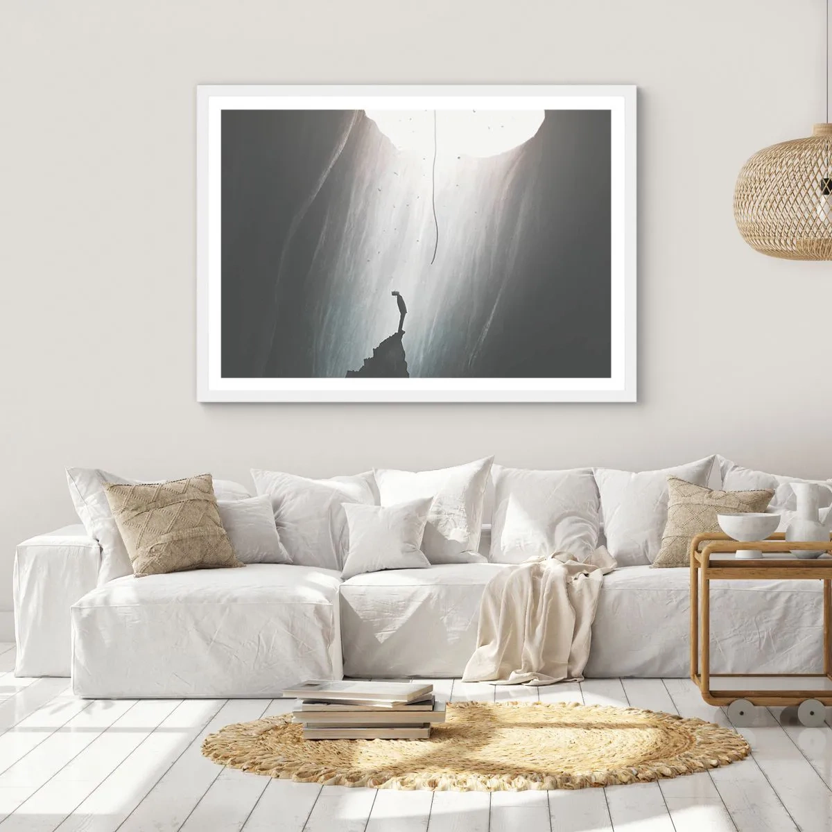 Plakat w białej ramie - Zawsze jest jakieś wyjście - 50x40 cm