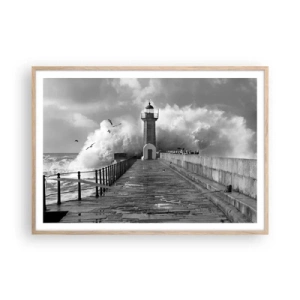 Plakat w ramie jasny dąb - Nieustraszona  - 100x70 cm