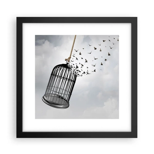 Plakat w czarnej ramie - Wiara...Nadzieja...Wolność! - 30x30 cm