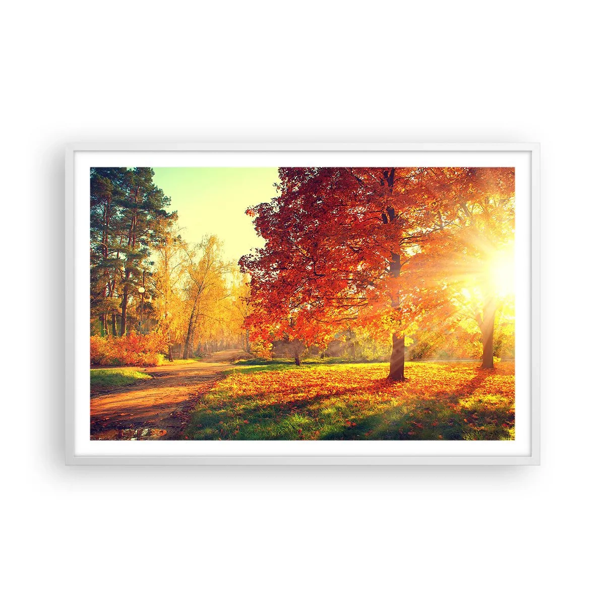 Plakat w białej ramie - Rude jest piękne - 91x61 cm