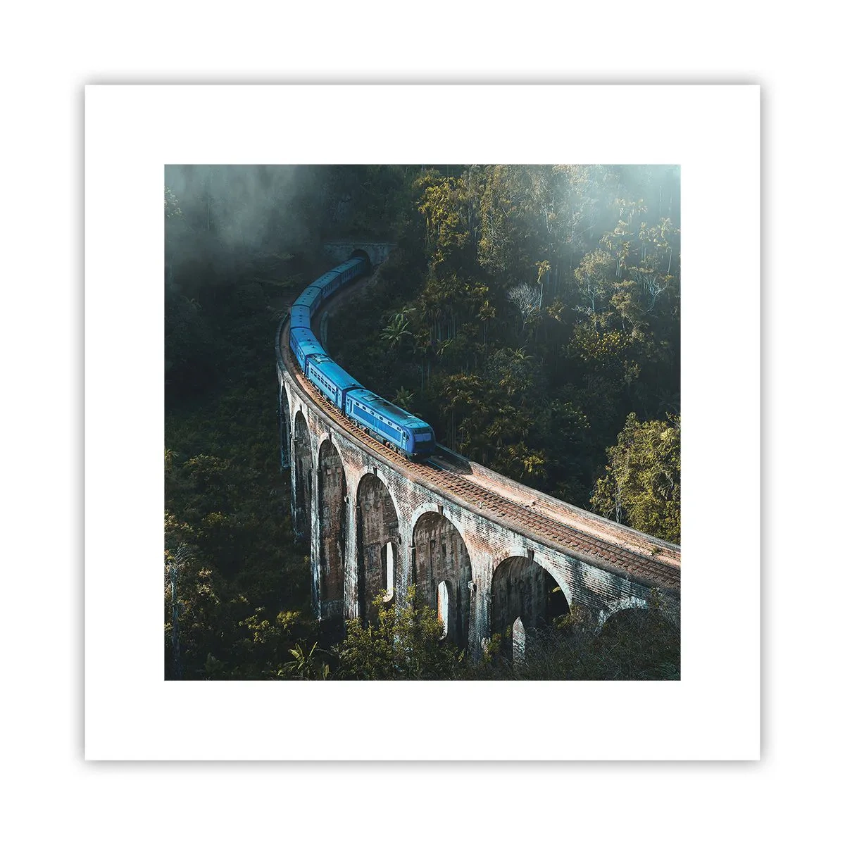 Plakat - Pociąg do natury - 30x30 cm