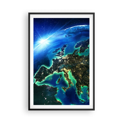 Plakat w czarnej ramie - Roziskrzona Europa - 61x91 cm