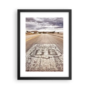 Plakat w czarnej ramie - Mother Road - amerykańska legenda - 30x40 cm