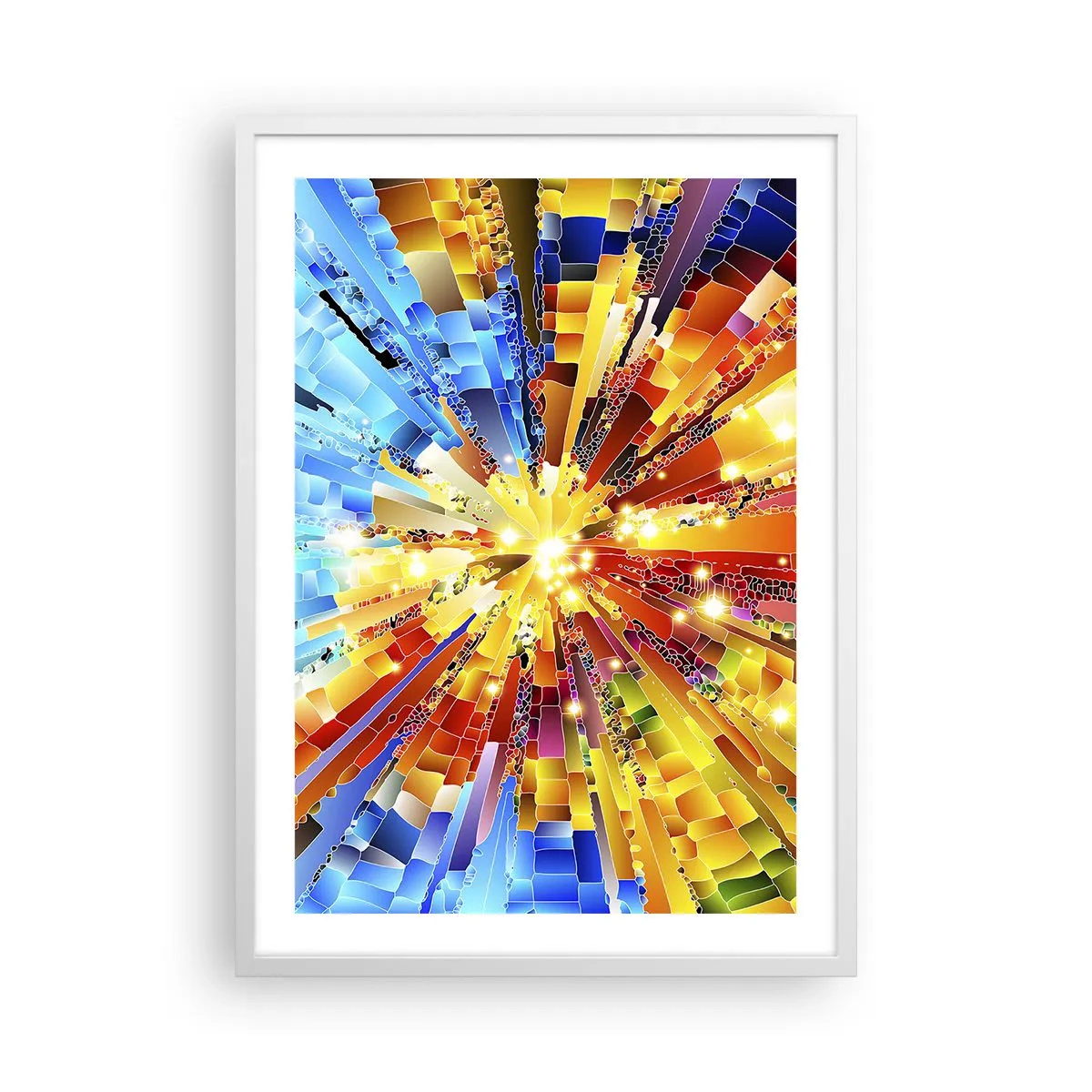 Plakat w białej ramie - In medias res - 50x70 cm