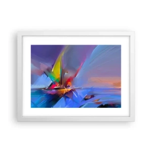 Plakat w białej ramie - Śmigła jak ptak - 40x30 cm