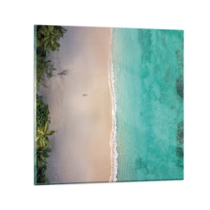 Obraz na szkle - Rajska plaża - 40x40 cm