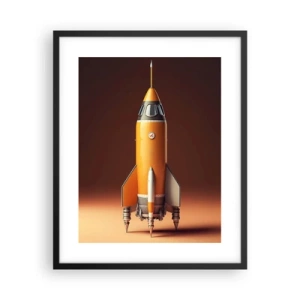 Plakat w czarnej ramie - Zaczyna się od marzenia - 40x50 cm