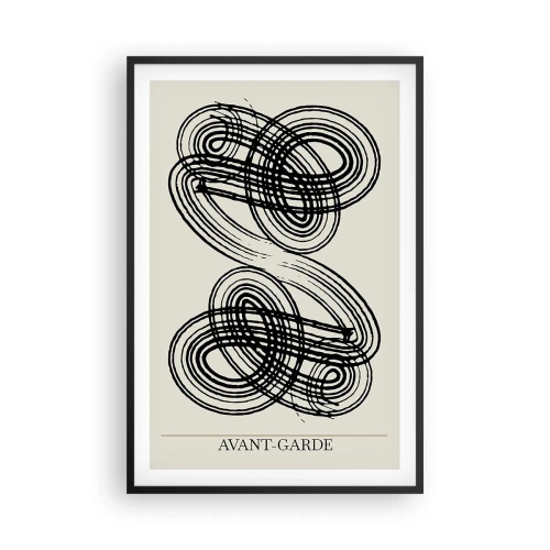 Plakat w czarnej ramie - Wyszło spontanicznie - 61x91 cm