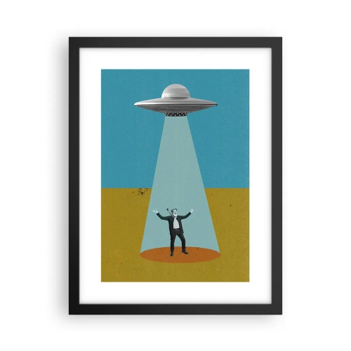 Plakat w czarnej ramie - Bliskie spotkanie - 30x40 cm