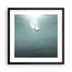 Plakat w czarnej ramie - W objęciach oceanu - 40x40 cm