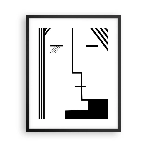 Plakat w czarnej ramie - Po prostu pocałunek - 40x50 cm