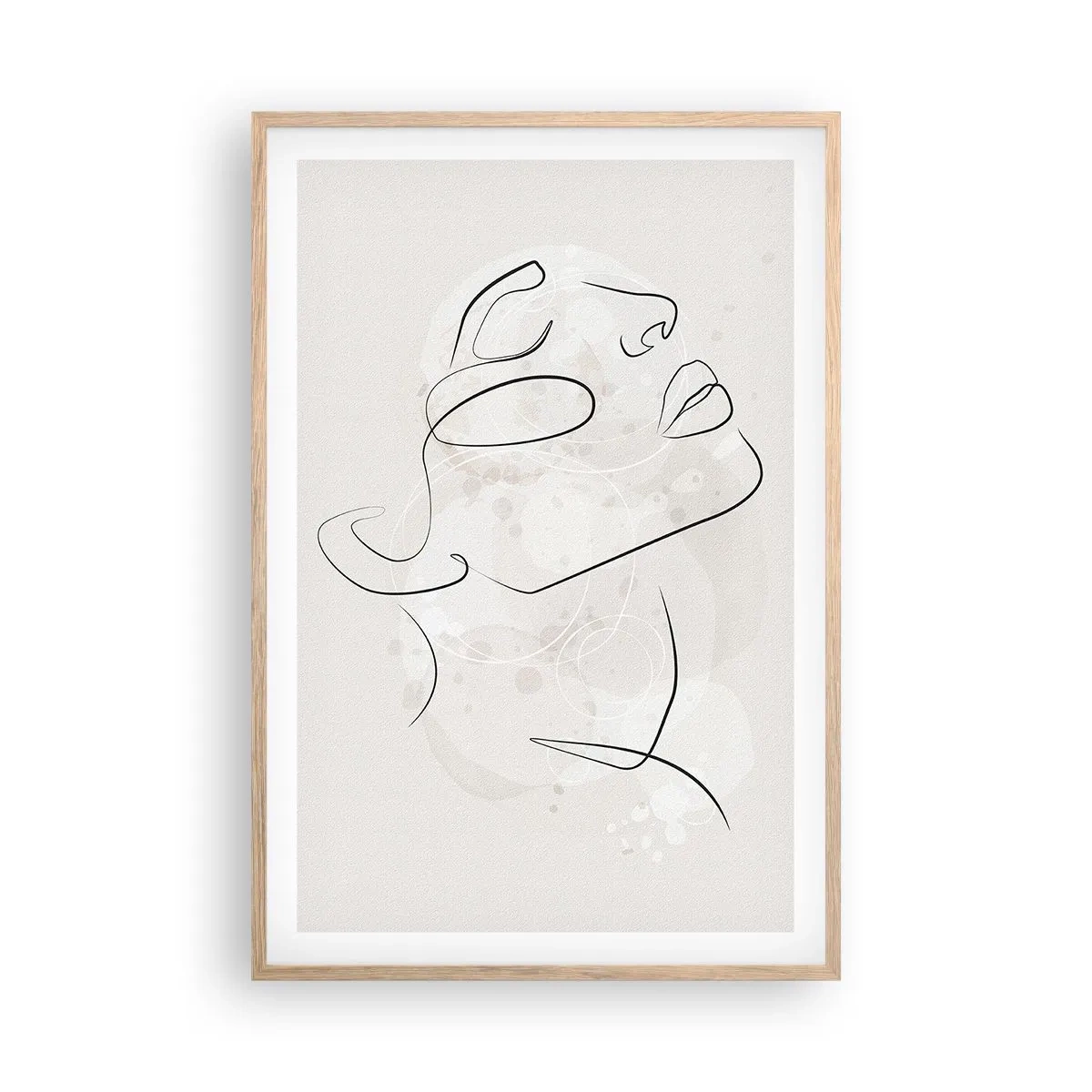 Plakat w ramie jasny dąb - Zarys marzenia - 61x91 cm