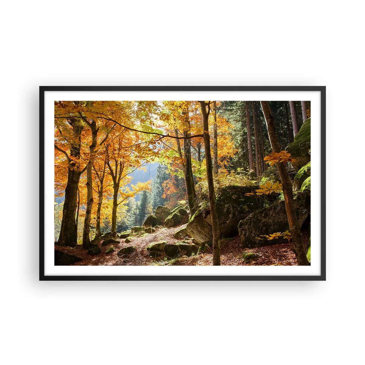 Plakat w czarnej ramie - Czas na odpoczynek - 91x61 cm