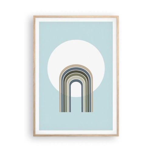 Plakat w ramie jasny dąb - Nieodparte przyciąganie - 70x100 cm