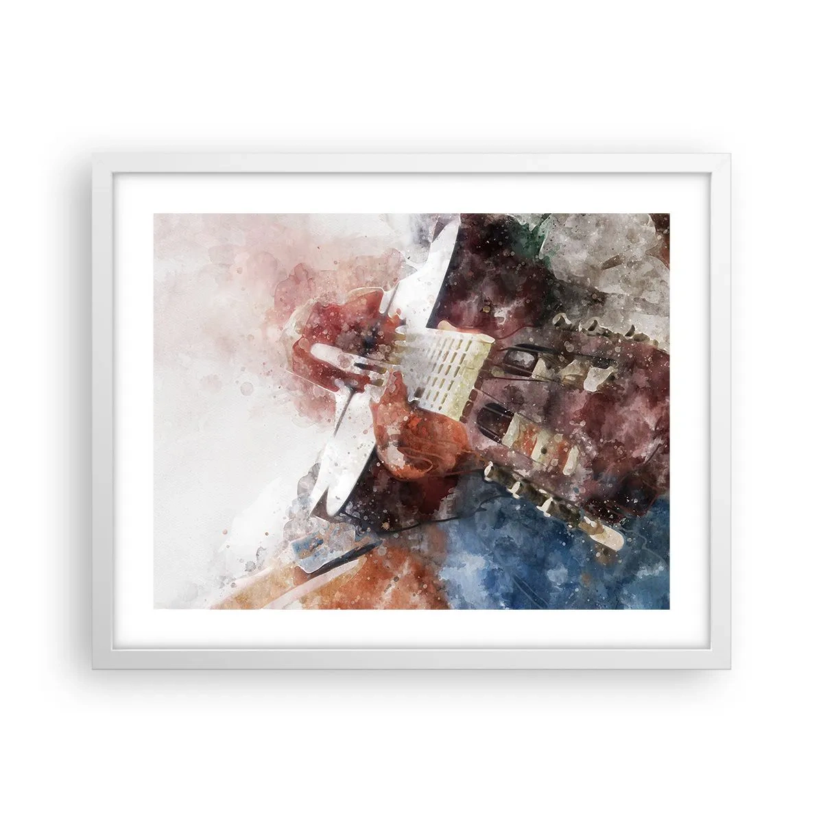 Plakat w białej ramie - I co o tym myślisz? - 50x40 cm