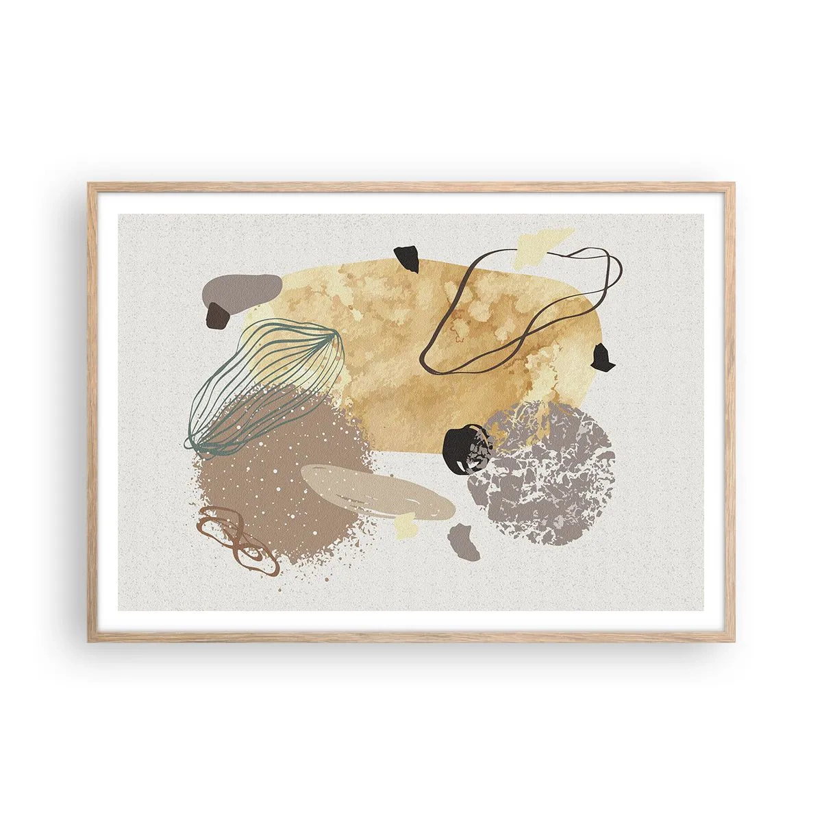 Plakat w ramie jasny dąb - Plumkologia stosowana - 100x70 cm