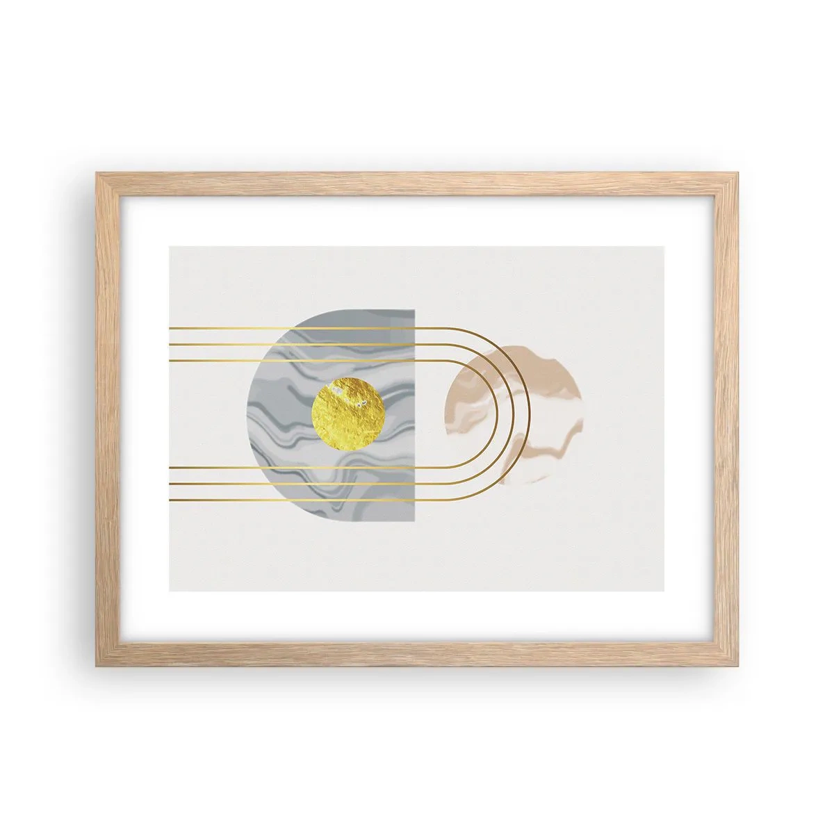 Plakat w ramie jasny dąb - Jasność i blask - 40x30 cm