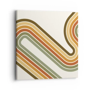 Obraz na płótnie - Zygzakiem do celu - 40x40 cm