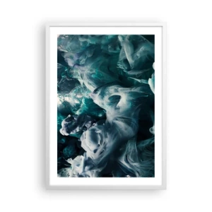 Plakat w białej ramie - Ruch koloru - 50x70 cm