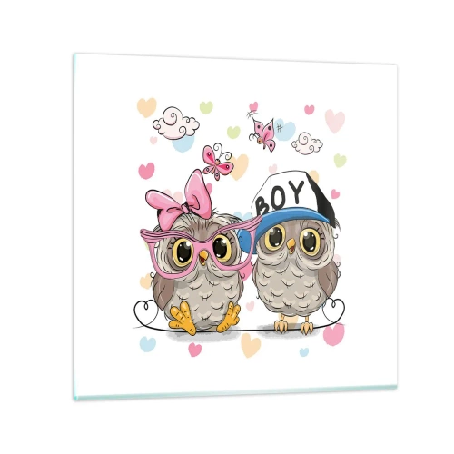 Obraz na szkle - Kochajmy się! - 70x70 cm