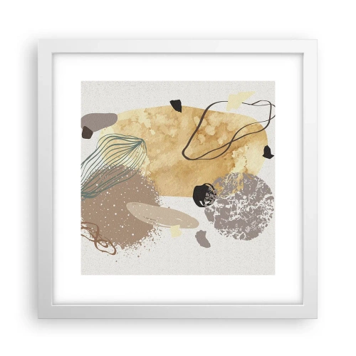 Plakat w białej ramie - Plumkologia stosowana - 30x30 cm