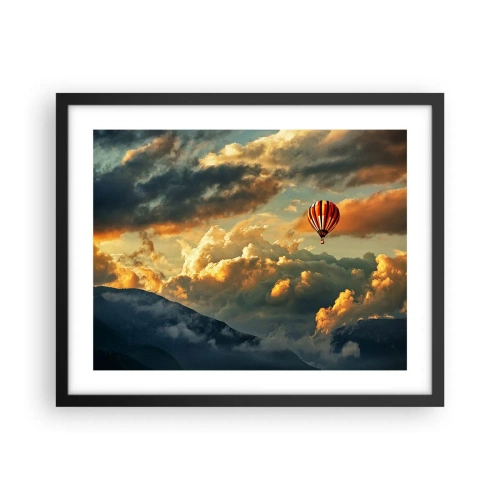 Plakat w czarnej ramie - Lecę, bo chcę - 50x40 cm