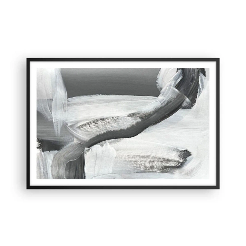 Plakat w czarnej ramie - Zdecydowanym ruchem - 91x61 cm