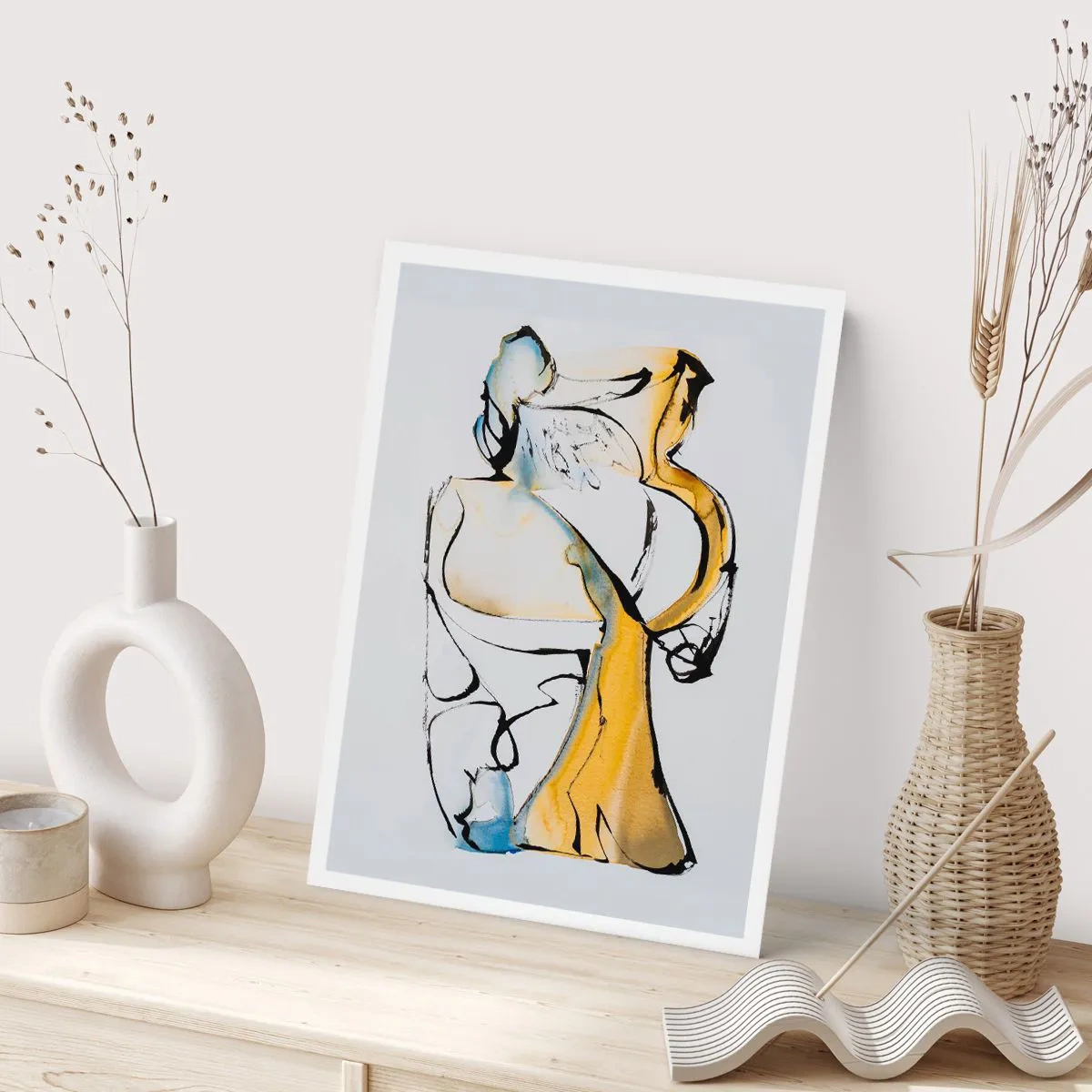 Plakat - Abstrakcja szklana - 70x100 cm